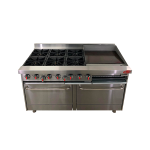 Cocina 6 hornillas 2 hornos 1 plancha