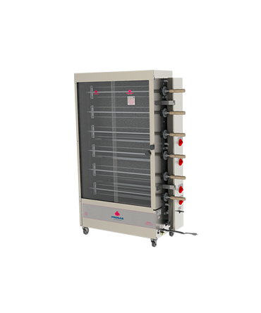 Asador a gas de 6 pestones