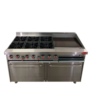 Cocina 6 hornillas 2 hornos 1 plancha