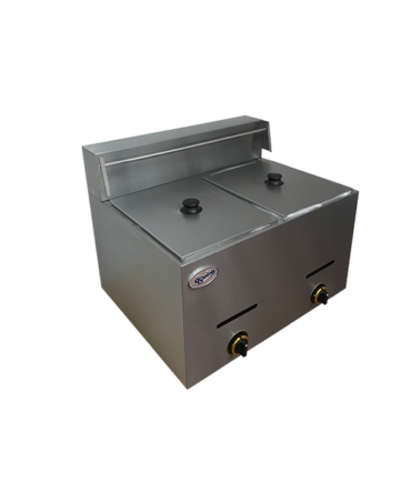 Freidora de mesa a gas de 2 cestas