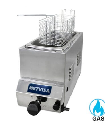 Freidora a Gas de 1 Cesta, 3L Marca METVISA