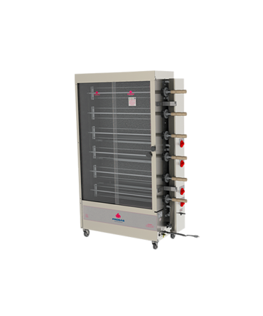 Asador a gas de 6 pestones