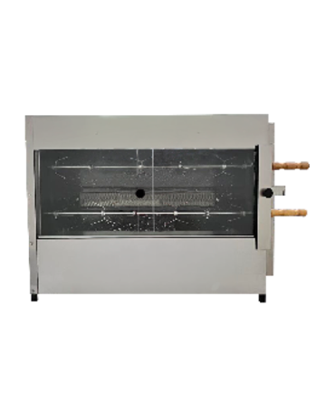Asador a gas de 2 pestones