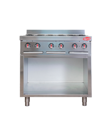 Cocina 6 hornillas con base
