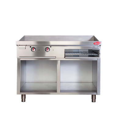 Plancha de 1200 con gratinador y base