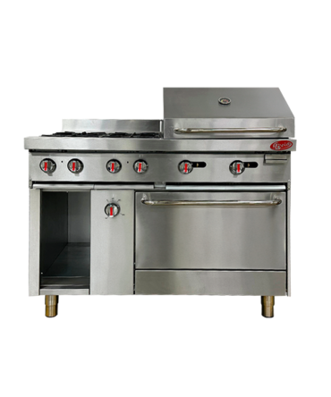 Cocina 4 hornillas 1 horno, grill y cubierta