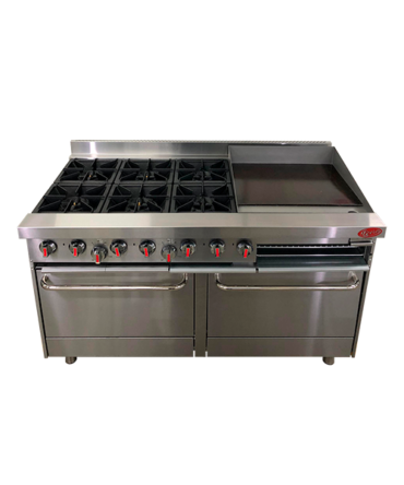 Cocina 6 hornillas 2 hornos 1 plancha